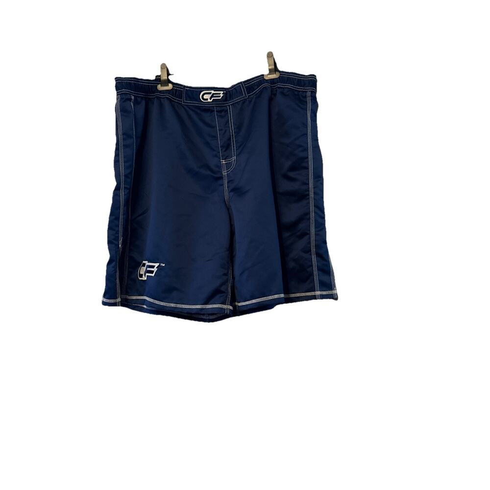 Cage Fighter CF MMA Fight Navy Blue‎ Training Shorts Men’s Size XXXL
